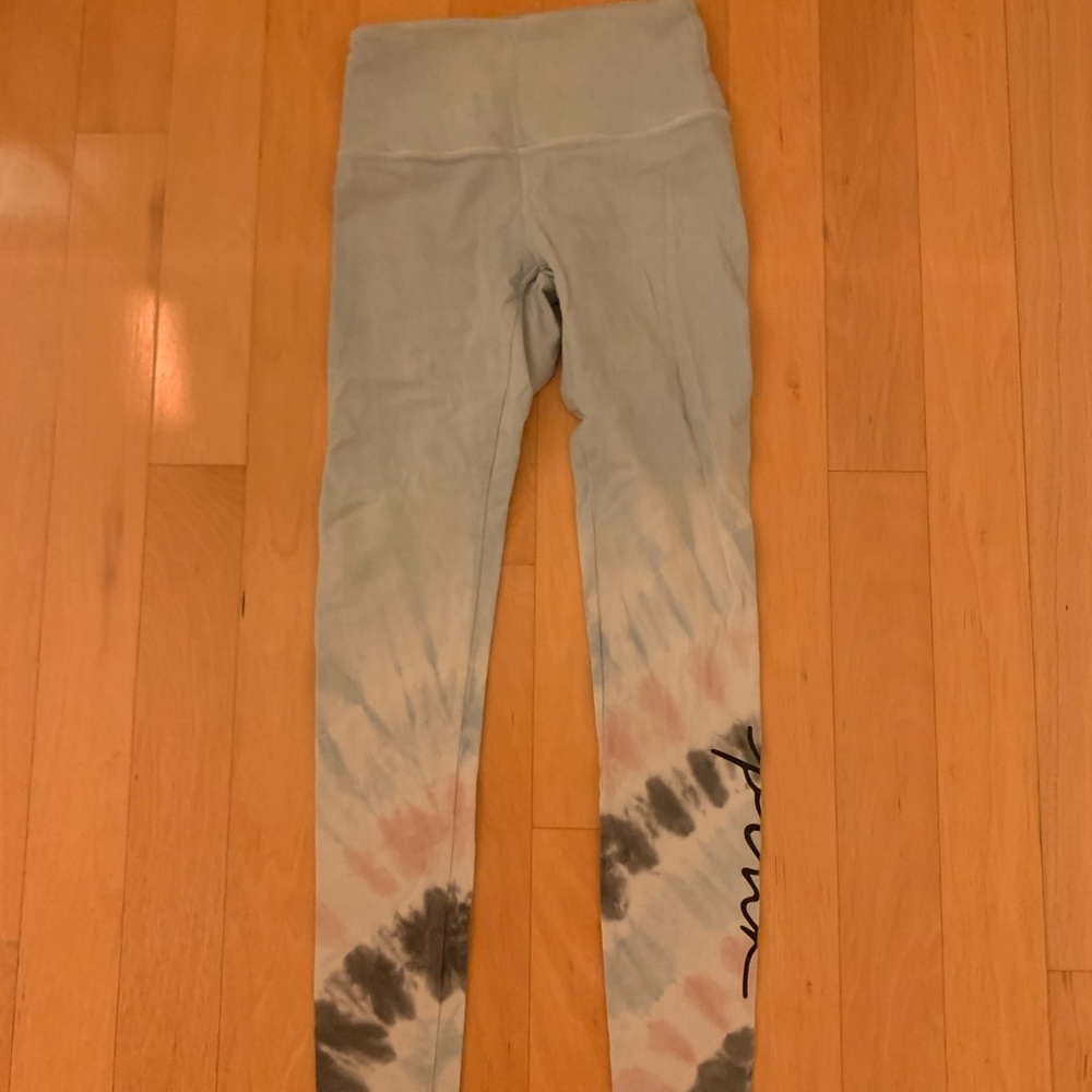 PINK cotton candy multi colored leggings